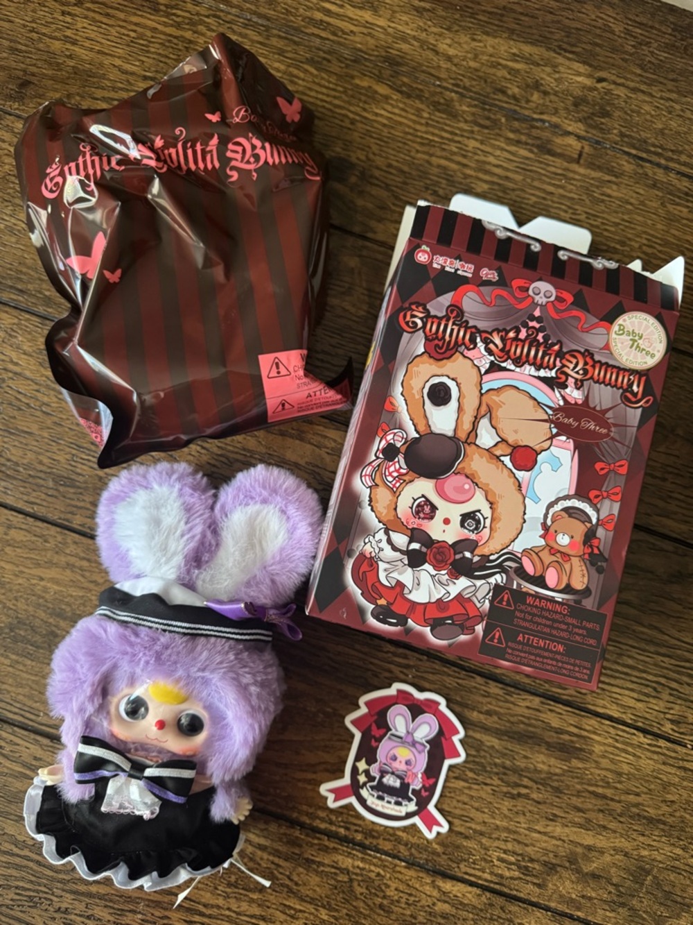 Gothic Lolita Bunny Plush Action Figure - Yuyu Moonshade